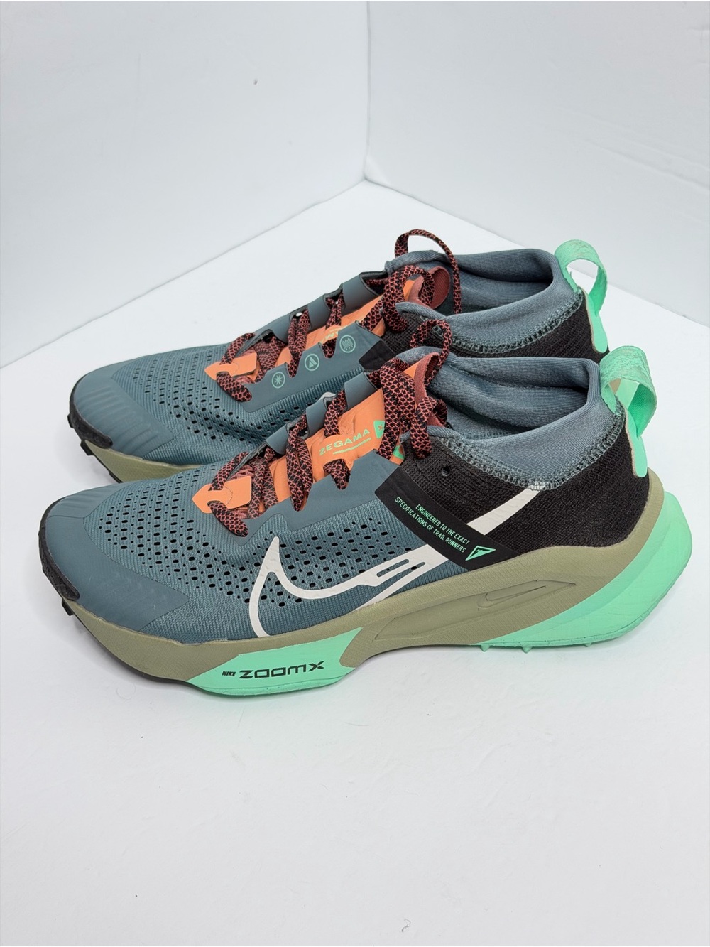 Nike ZOOMX ZEGAMA Athletic Trail Shoes size 7.5